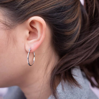 Stříbrné náušnice Hot Diamonds Hoops DE625