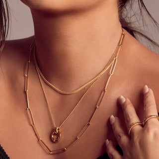 Pozlacený stříbrný řetízek Hot Diamonds x Jac Jossa Embrace CH101
