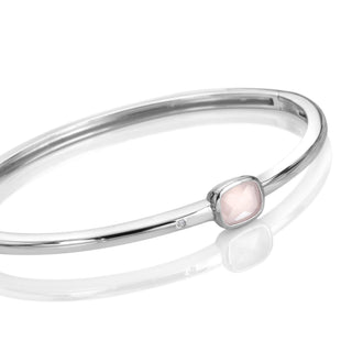 Pevný stříbrný náramek Hot Diamonds Rose Quartz DC241