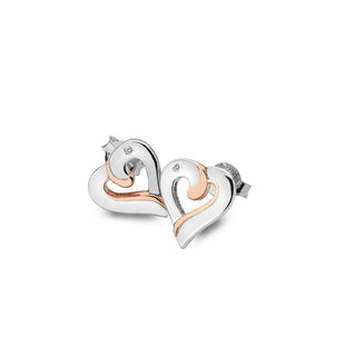 Pozlacené stříbrné náušnice Hot Diamonds Most Loved DE546