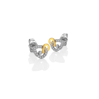 Pozlacené stříbrné náušnice Hot Diamonds Ovals DE902