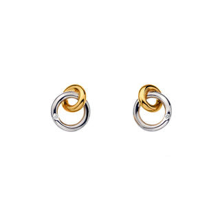 Pozlacené stříbrné náušnice Hot Diamonds Eternity DE904