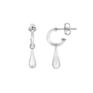 Stříbrné náušnice Hot Diamonds Droplet DE905