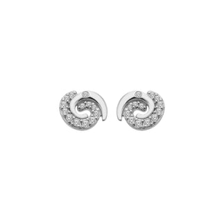 Stříbrné náušnice Hot Diamonds Swirl DE911