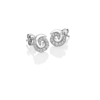 Stříbrné náušnice Hot Diamonds Swirl DE911