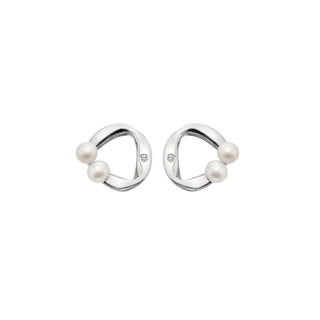 Stříbrné náušnice Hot Diamonds Pearl DE917