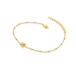 Pozlacený stříbrný náramek Hot Diamonds X Golden Edit Coupled DL727