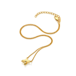 Pozlacený stříbrný náhrdelník Hot Diamonds X Golden Edit Coupled DN239