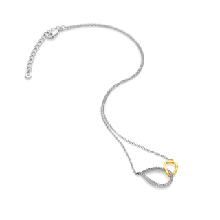 Pozlacený stříbrný náhrdelník Hot Diamonds Ovals DN240