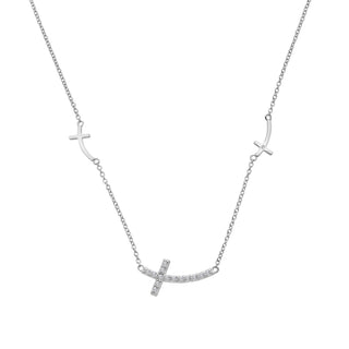 Stříbrný náhrdelník Hot Diamonds Cross DN247