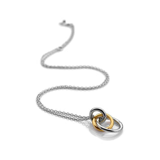 Pozlacený stříbrný náhrdelník Hot Diamonds Eternity DP1111