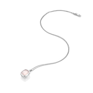 Stříbrný náhrdelník Hot Diamonds Rose Quartz DP1115