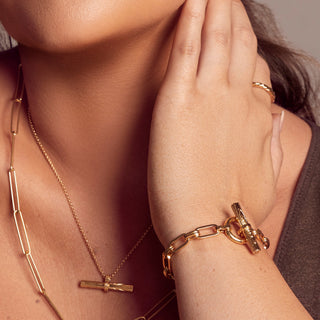 Pozlacený stříbrný náhrdelník Hot Diamonds x Jac Jossa Hope DP848