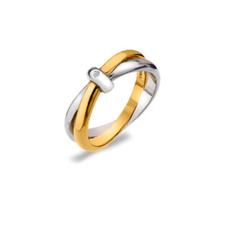 Pozlacený stříbrný prsten Hot Diamonds Eternity DR331