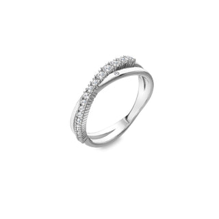 Stříbrný prsten Hot Diamonds Kiss DR336