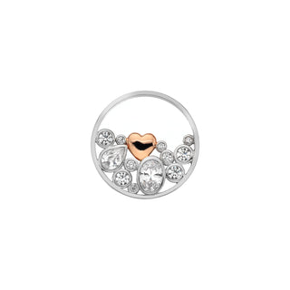 Přívěsek Hot Diamonds Emozioni Spirito Libero Heart Coin 25 mm EC497