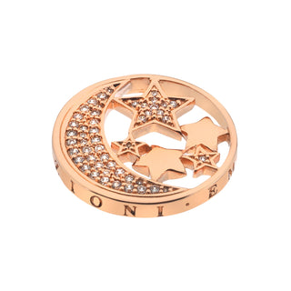 Přívěsek Hot Diamonds Emozioni Notturno Coin Rose Gold 25 mm EC518