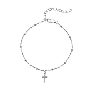 Stříbrný náramek Hot Diamonds Silver Whisper Cross SWB066