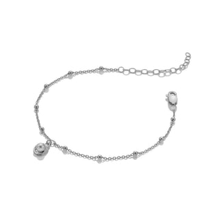 Stříbrný náramek Hot Diamonds Silver Whisper Oval Set Pearl SWB074