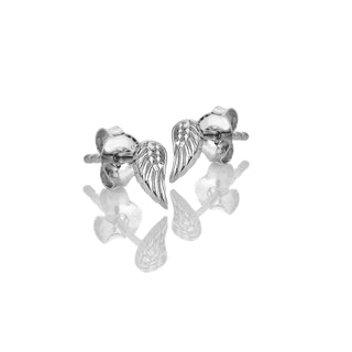 Stříbrné náušnice Hot Diamonds Silver Whisper Angel Wing SWE015