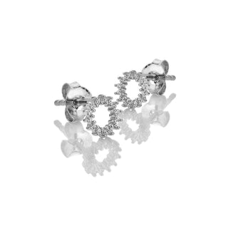 Stříbrné náušnice Hot Diamonds Silver Whisper Circle SWE016