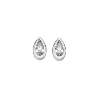 Stříbrné náušnice Hot Diamonds Silver Whisper CZ Teardrop SWE020