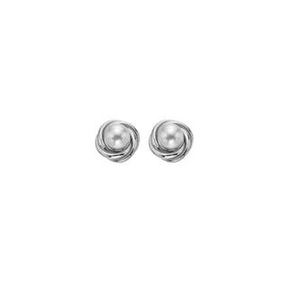 Stříbrné náušnice Hot Diamonds Silver Whisper Pearl SWE026