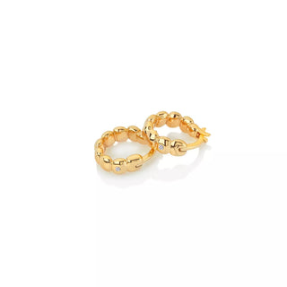 Stříbrné pozlacené náušnice Hot Diamonds x Jac Jossa Soul DE659