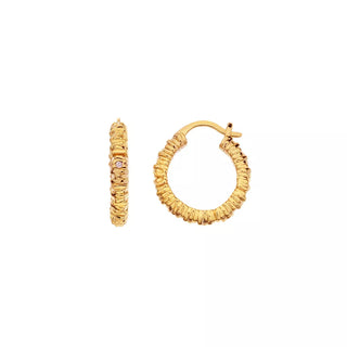 Stříbrné pozlacené náušnice Hot Diamonds x Jac Jossa Hope DE685