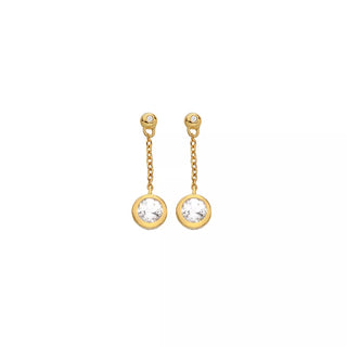 Pozlacené náušnice Hot Diamonds X Gemstones Droplet DE773