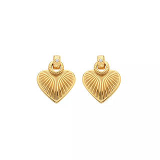 Stříbrné pozlacené náušnice Hot Diamonds x Jac Jossa Hope DE807