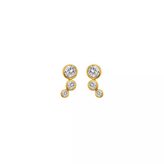 Pozlacené stříbrné náušnice Hot Diamonds X Gemstones DE833