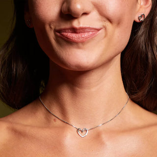 Stříbrné náušnice Hot Diamonds Heart DE845