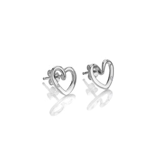 Stříbrné náušnice Hot Diamonds Heart DE845