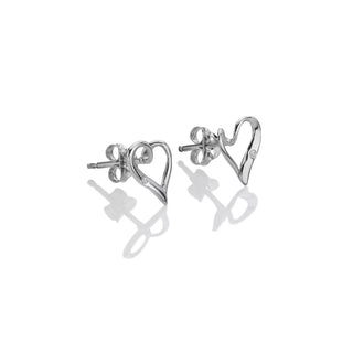 Stříbrné náušnice Hot Diamonds Heart DE846