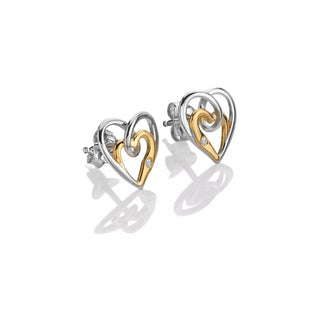 Stříbrné náušnice Hot Diamonds Heart DE847