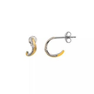 Pozlacené stříbrné náušnice Hot Diamonds Teardrop DE868