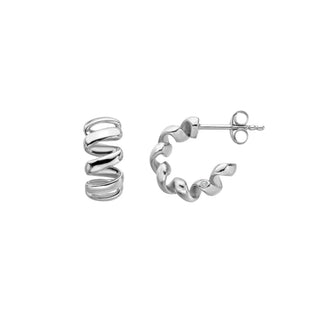 Stříbrné náušnice Hot Diamonds Twist DE881