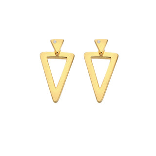 Pozlacené stříbrné náušnice Hot Diamonds X Golden Edit Paired DE888