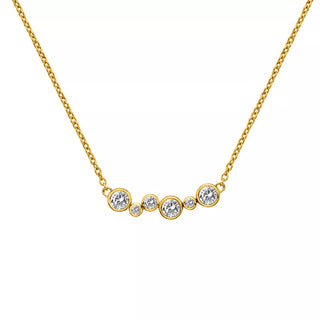 Pozlacený stříbrný náhrdelník Hot Diamonds X Gemstones DN213