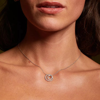 Stříbrný náhrdelník Hot Diamonds Shimmer DN227