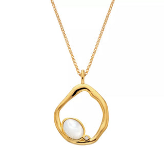 Stříbrný pozlacený náhrdelník Hot Diamonds X Gemstones DP1023