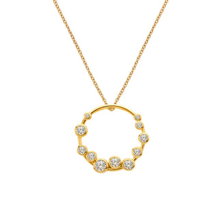Pozlacený stříbrný náhrdelník Hot Diamonds X Golden Edit Tender DP1107