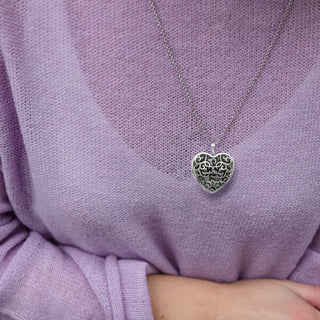 Přívěsek Hot Diamonds Large Heart Filigree Locket DP669