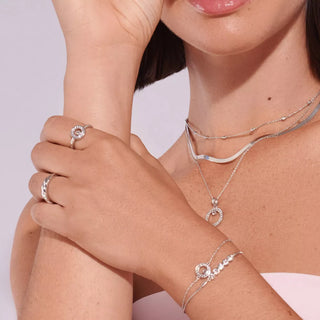 Stříbrný náhrdelník Hot Diamonds Orbit DP929