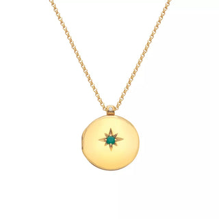 Pozlacený náhrdelník Hot Diamonds X Gemstones Locket DP932