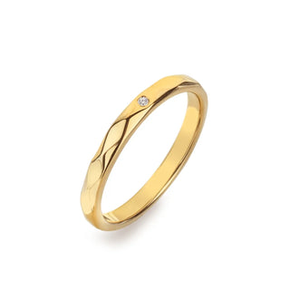 Pozlacený stříbrný prsten Hot Diamonds X Golden Edit Harlequin DR322