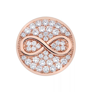 Přívěsek Hot Diamonds Emozioni Infinity Rose Gold Coin