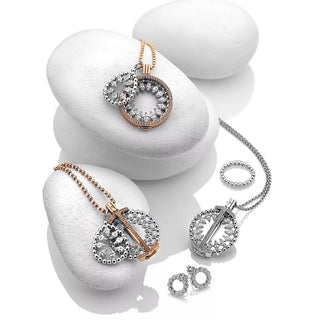 Stříbrný přívěsek Hot Diamonds Emozioni Reversible Coin Keeper Rose Gold