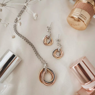Náhrdelník Hot Diamonds Trio Teardrop RG DP780